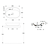 Alice Form Oval Раковина 60x45х12см., накладная, 1 отв., цвет: белый глянцевый