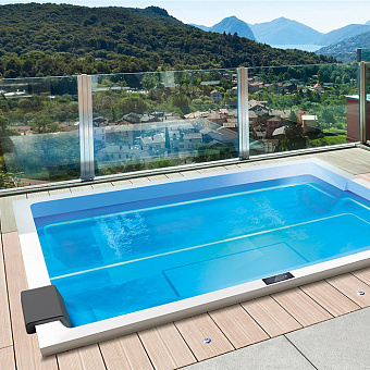 Gruppo Treesse Rest Минибассейн 240x195x85см., хромотерапия 1, озон. дезинф. внешняя панель VTR, автонаполнение и дренаж, нагрев3KW, цвет: белый