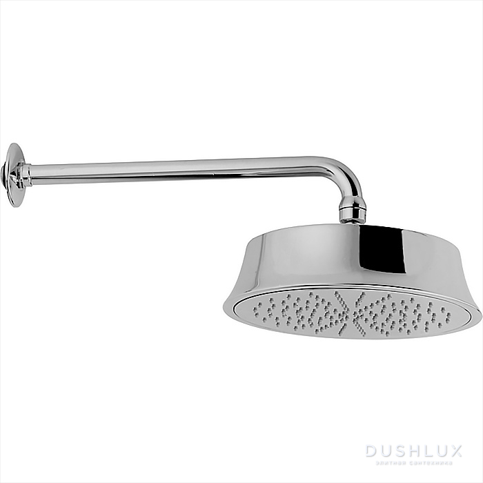 Фото CISAL Shower Верхний душ D220 мм с настенным держателем L270 мм, цвет: хром