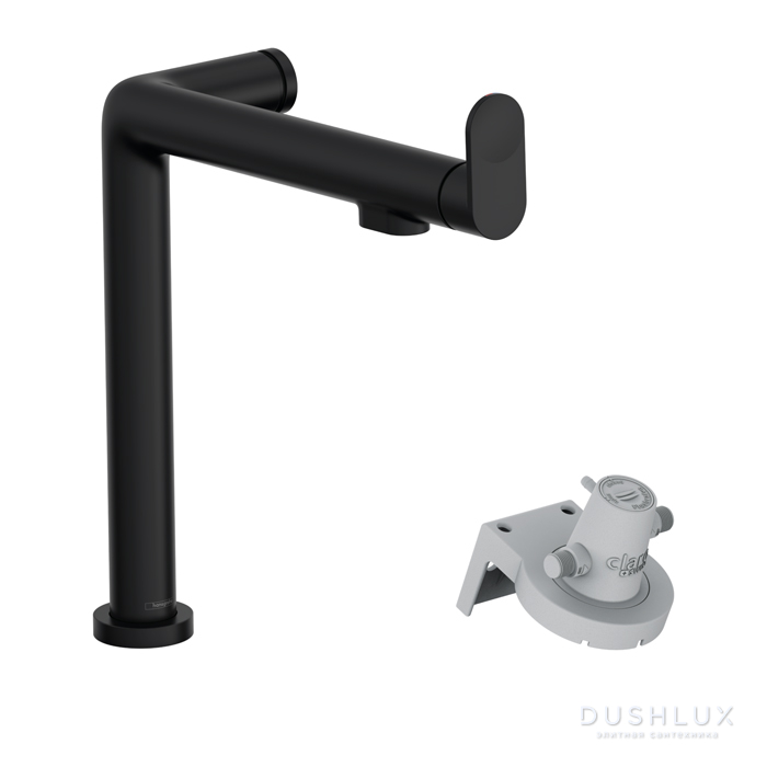 Фото Hansgrohe Aqittura M91 Кухонный смеситель 240 с системой фильтрации, 1jet, цвет: матовый черный
