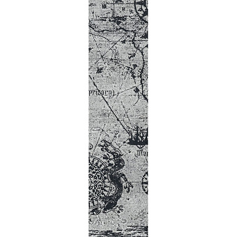 Sicis Vetrite Стеклянная плитка 9.8х39.5см, универсальная, стекло, цвет: atlas black per-grey