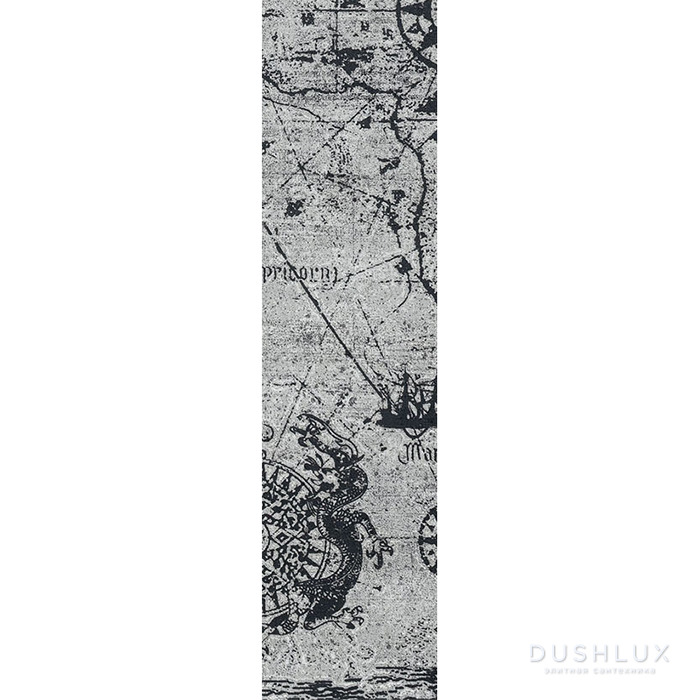 Фото Sicis Vetrite Стеклянная плитка 9.8х39.5см, универсальная, стекло, цвет: atlas black per-grey