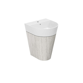 Azzurra Forma Тумба подвесная 50x47x65см, с 2 дверцами, с раковиной, цвет: Olmo bianco
