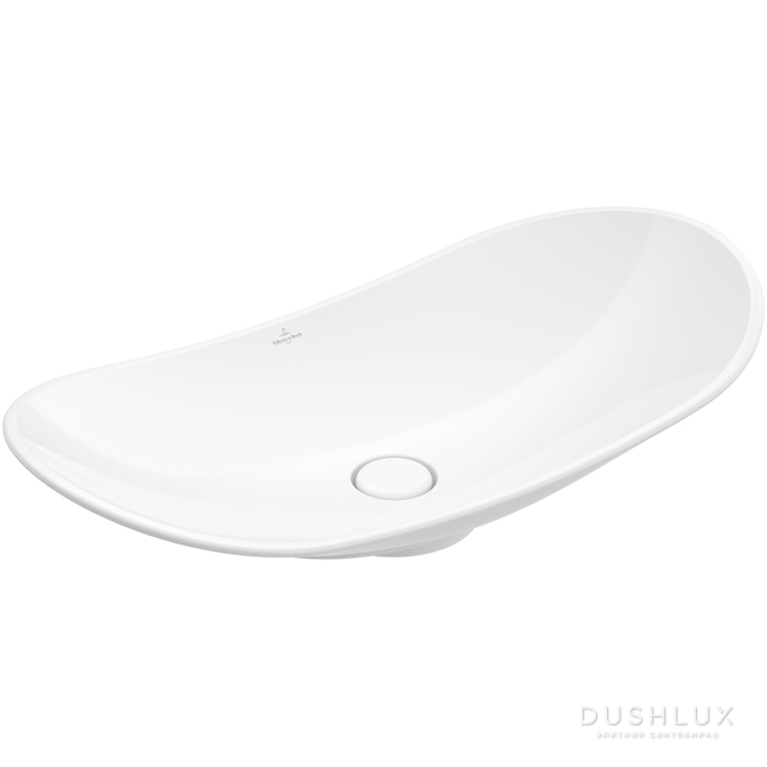 Фото Villeroy&Boch My Nature Раковина 81х41 см, без отв., без перелива, с антигрязевым покрытием CeramicPlus, цвет: белый