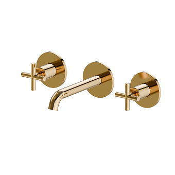 Newform Blink Смеситель для раковины, встраиваемый, цвет: PVD glossy gold