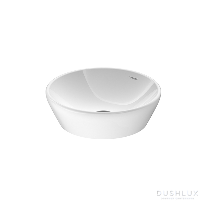 Фото Duravit D-Neo Раковина накладная Ø40см, без перелива, без отв., цвет: белый
