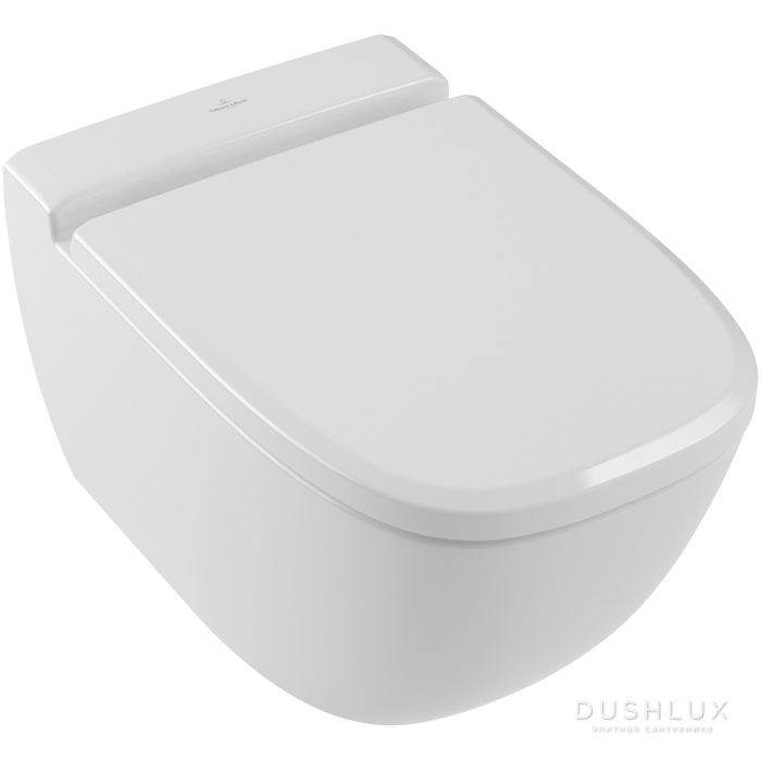 Фото Villeroy&Boch Antheus, Унитаз подвесной, 37.5x56см, с переливом, с антигрязевым покрытием CeramicPlus, цвет: белый