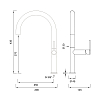 CEA Design INNOVO Смеситель для раковины, 1 отв., с поворотным изливом, цвет: нержавеющая сталь