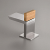 CEA Design BAR Смеситель для раковины, 1 отв., прогрессивный, цвет: нержавеющая сталь/Тик Бирманский