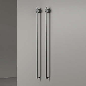 CEA Design EQUILIBRIO Полотенцесушитель 106см, электрический, 2 трубки, цвет: PVD черный сатинированный