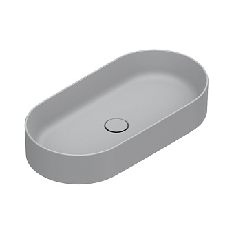 Catalano Zero Раковина 70x35см, накладная, без отв., без перелива, цвет: Cemento Satinato