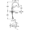 Grohe Euroeco Sp Смеситель для раковины, на 1 отв., излив: 22см., цвет: хром