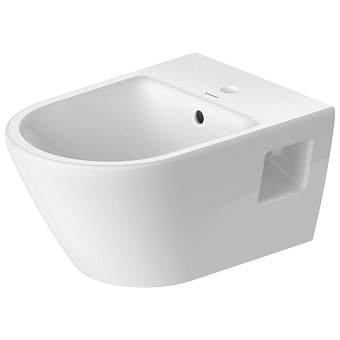 Duravit D-Neo Биде подвесное 37x54 см, с переливом, без отв., цвет: белый
