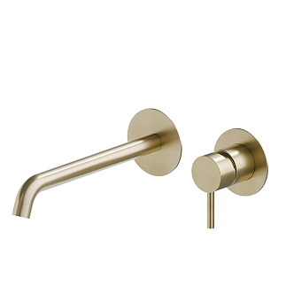 Newform X-Steel 316 Смеситель для раковины, встраиваемый, цвет: PVD Brushed pale gold