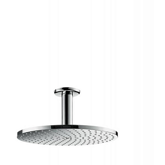 Hansgrohe Raindance S Верхний душ 1jet (PowderRain), d240мм, с потолочным держателем 100 мм, шарнирное соединение, G1/2, цвет: хром