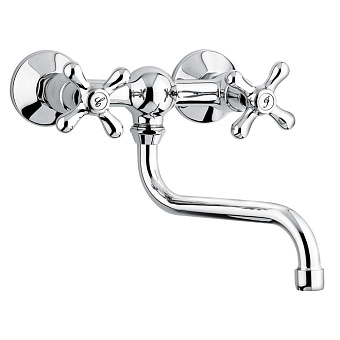 Emmevi Deco Classic Смеситель для раковины (поворотный излив 23 см), цвет: хром