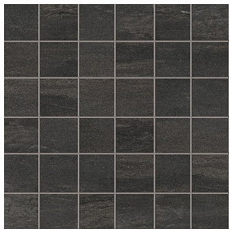Ergon Stone Project Керамогранит 30x30x0.95см, универсальная, неглазурованный, цвет: Mosaico Falda Black naturale