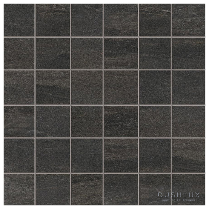 Фото Ergon Stone Project Керамогранит 30x30x0.95см, универсальная, неглазурованный, цвет: Mosaico Falda Black naturale