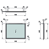 Laufen Frame 25 Зеркало 90x70см., с алюминиевой рамой, цвет: черный матовый