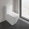 Villeroy&Boch Venticello Унитаз-компакт с открытым смывным краем, моноблок, 37.5х70см, с антигрязевым покрытием CeramicPlus, цвет: белый