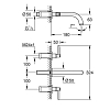 Grohe Atrio Смеситель на 3 отв., настенный, для раковины, цвет: хром