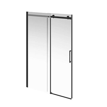 Kerama Marazzi Cristallo Душевая дверь 140x210см., раздвижная, с функцией soft close, цвет: черный матовый