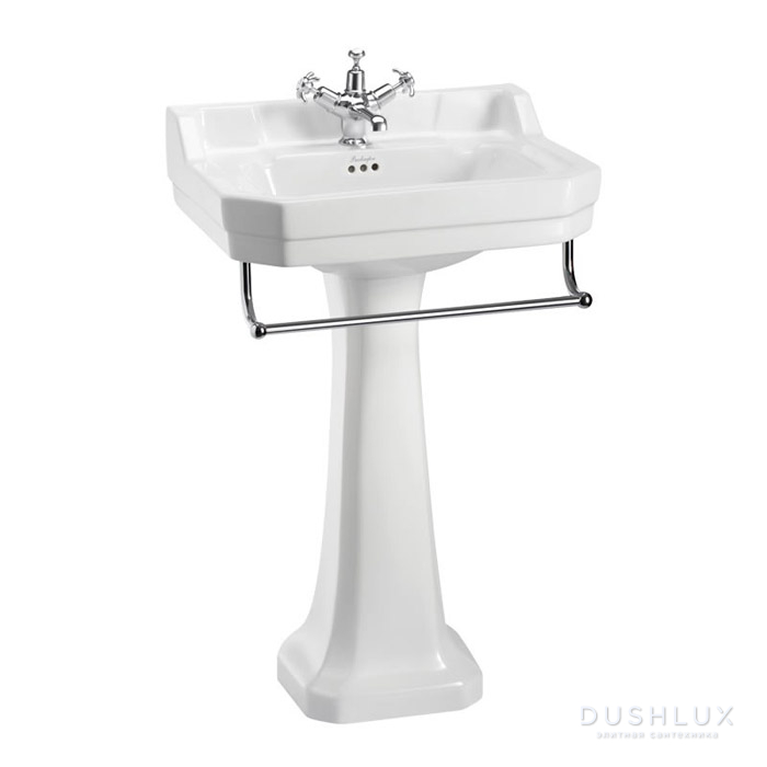 Фото Burlington Classic Раковина 61x51 см, 1 отв., цвет: белый