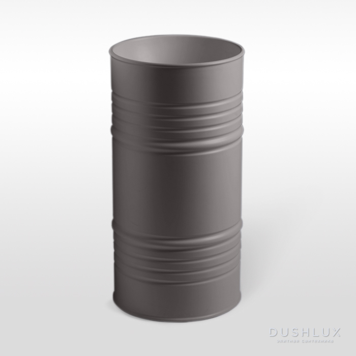 Фото Kerasan Artwork Barrel Раковина 45x90 см, без отв., напольная, слив в пол, в комплекте сифон, цвет: Ferro matt