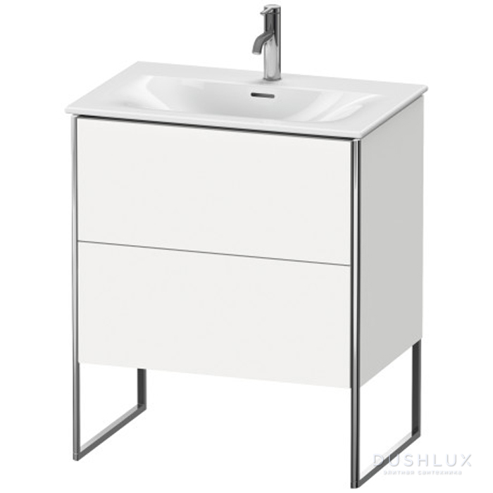 Фото Duravit XSquare База напольная 71x47.8x84см с раковиной, 2 яшика, цвет: глянцевый белый