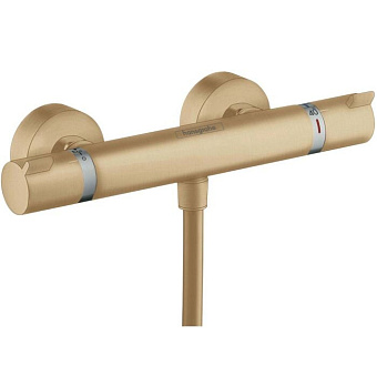 Hansgrohe Ecostat Смеситель для ванны, настенный, термостатический, цвет: шлифованная бронза
