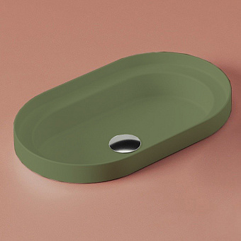 Artceram Fuori Scala Раковина 60x35см., встраиваемая, без отв., цвет: verde salvia