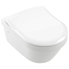 Villeroy&Boch Architectura Сиденье с крышкой для унитаза, с микролифтом, нерж. сталь, SlimSeat, цвет: альпийский белый