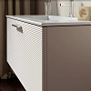 Verona Style Dune Тумба подвесная с раковиной 80х45см, 1 выдв. ящик, цвет: M31 Linen matt (льняной матовый)