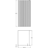 Kerama Marazzi Cristallo Душевое ограждение 100x210см., рифленое стекло, цвет: хром