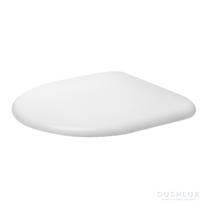 Фото Duravit Architec Сиденье для унитаза съемное, без микролифта, внахлест, петли: нерж. Сталь, без автоматического опускания, Цвет: Белый