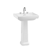 Burlington Riviera Раковина 58x47см, подвесная, с 3 отв., цвет: белый
