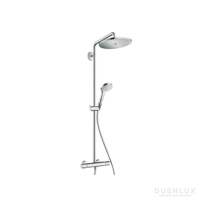 Фото Hansgrohe Croma Select 280 1jet SHP Душевая система Showerpipe с термостатом, цвет: хром