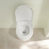 Villeroy&Boch Avento Унитаз 37x31см., подвесной, безободковый, с гориз. выпуском, с сиденьем микролифт, цвет: альпийский белый