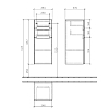 Villeroy&Boch Subway 2.0, Тумба подвесная, DX, 35.4x85.7x30см., цвет: белый