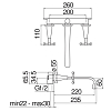 Nobili Carlos Primero Смеситель для раковины, встраиваемый, цвет: бронза