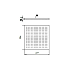 Almar Velvet Rain Верхний душ 30x30см., настенный/потолочный, 1 режим, цвет: чёрный матовый