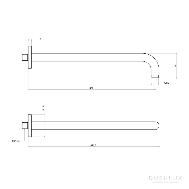 Душевая консоль из нержавеющей стали Bongio Time 2020, цвет: матовая ...