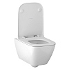 Geberit Smyle Square Унитаз 35х54см., подвесной, безободковый, с крышкой-сиденьем и микролифтом, цвет: белый