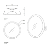 Decor Walther SPT 13/X Косметическое зеркало 17см, подвесное, с присосом, увел. 10x, цвет: хром