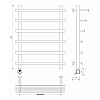 Secado Понтида 7 СП Полотенцесушитель 50x80 см/60, электрический, цвет: хром