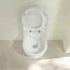 Villeroy&Boch Avento Унитаз 37x31см., подвесной, безободковый, с гориз. выпуском, с сиденьем микролифт, цвет: альпийский белый