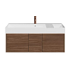 Kerama Marazzi Grande Тумба 120х47х37.3см., подвесная, 3 ящика, цвет: структурированный орех