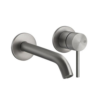 Gessi 316 Встраиваемый смеситель с изливом 146-116мм, цвет: steel brushed