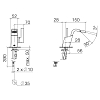 Dornbracht CL.1 Смеситель для биде однорычажный без сливного гарнитура, цвет: хром