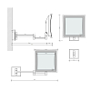 Decor Walther BS 84 Touch Косметическое зеркало 23x21см, подвесное, увел. 5x, сенсорный вкл., подсветка LEDй, цвет: хром